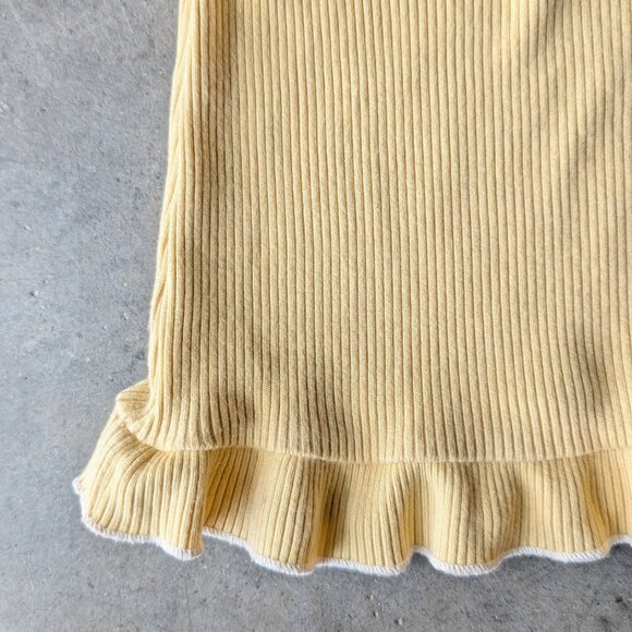 Urban Outfitters Kimchi Blue Darya Bow Ruffle Tank Top Yellow small - Picture 5 of 8